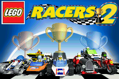 LEGO Racers 2 title screen for GameBoy Advance